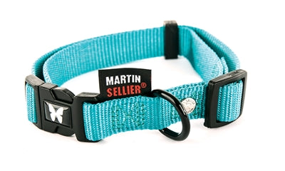 Martin Halsband verstelbaar nylon turkoois
