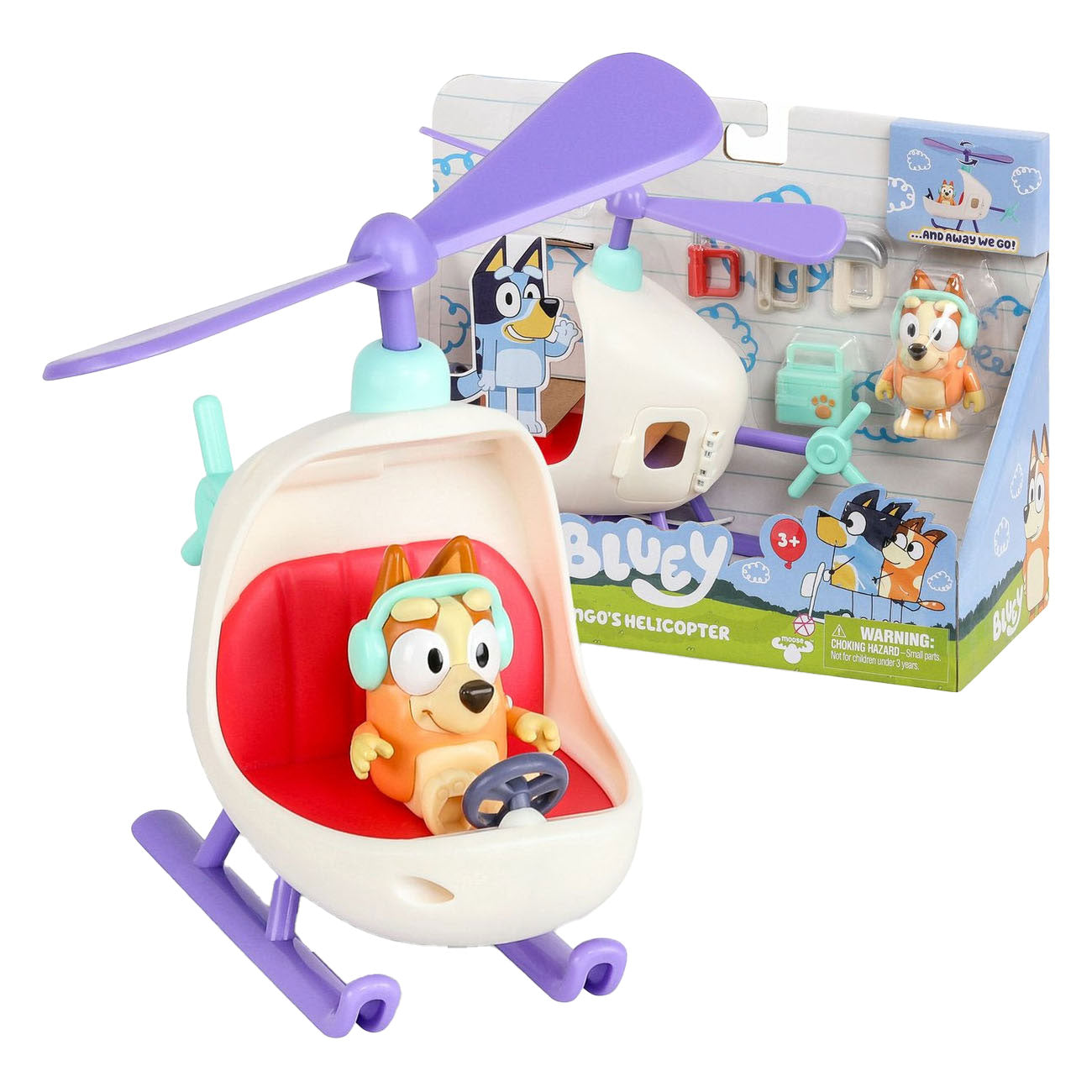 Elandenspeelgoed bluey helikopter bingo speelfiguur