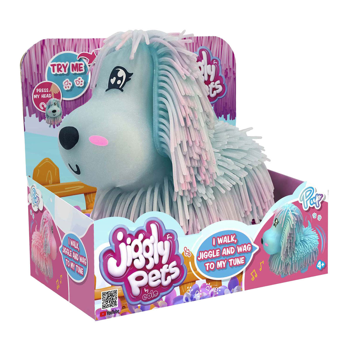 Spectron jiggly huisdieren elektronische pup blauw
