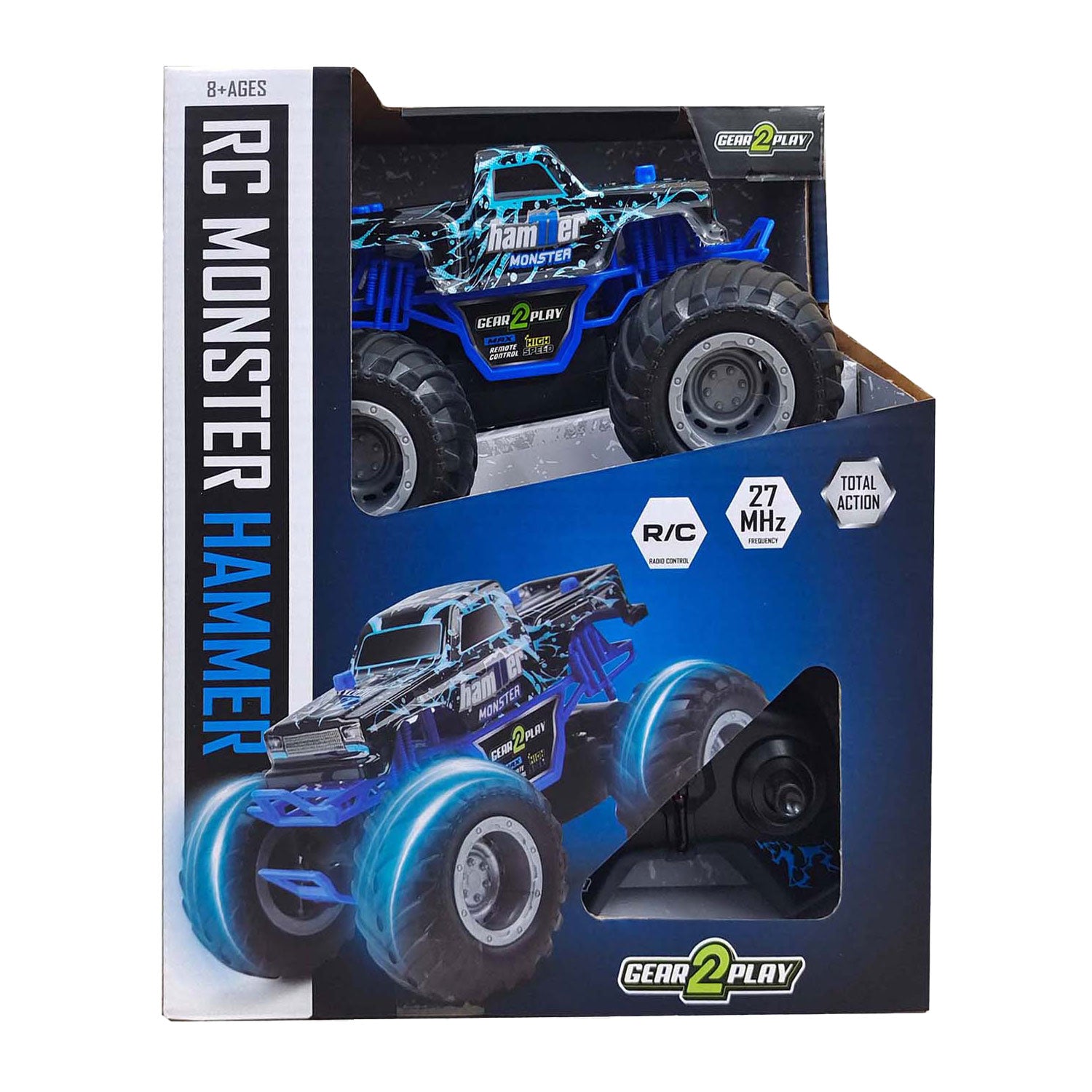 Gear2play rc monster hammer monstertruck 1:24 - big wheels