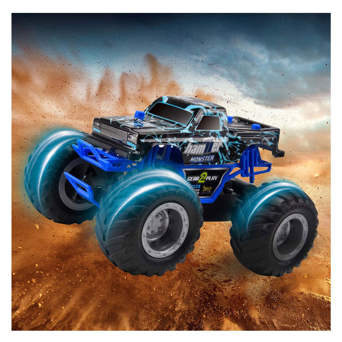 Gear2play rc bestuurbare auto monsterhamer