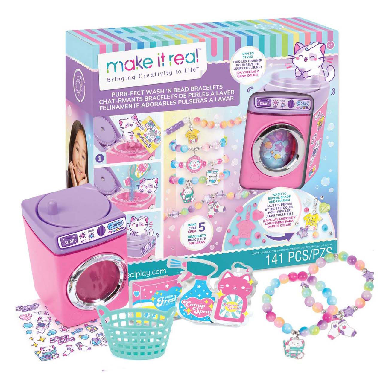 Make it real purr-fect wash 'n bead armbanden maken