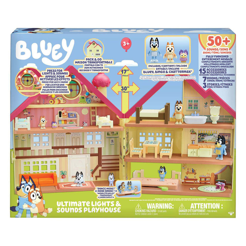 Moose toys bluey ultieme speelhuis met licht en geluid