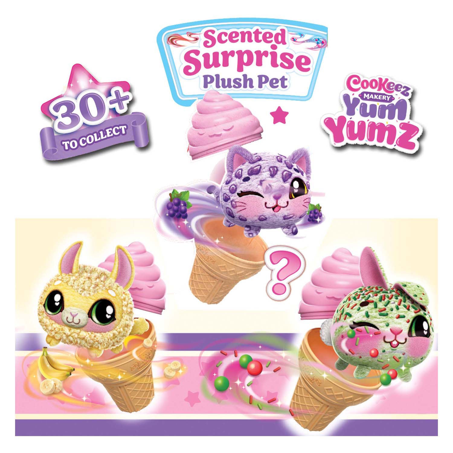 Cookeez makery yum yumz verrassing knuffel, 2-pack