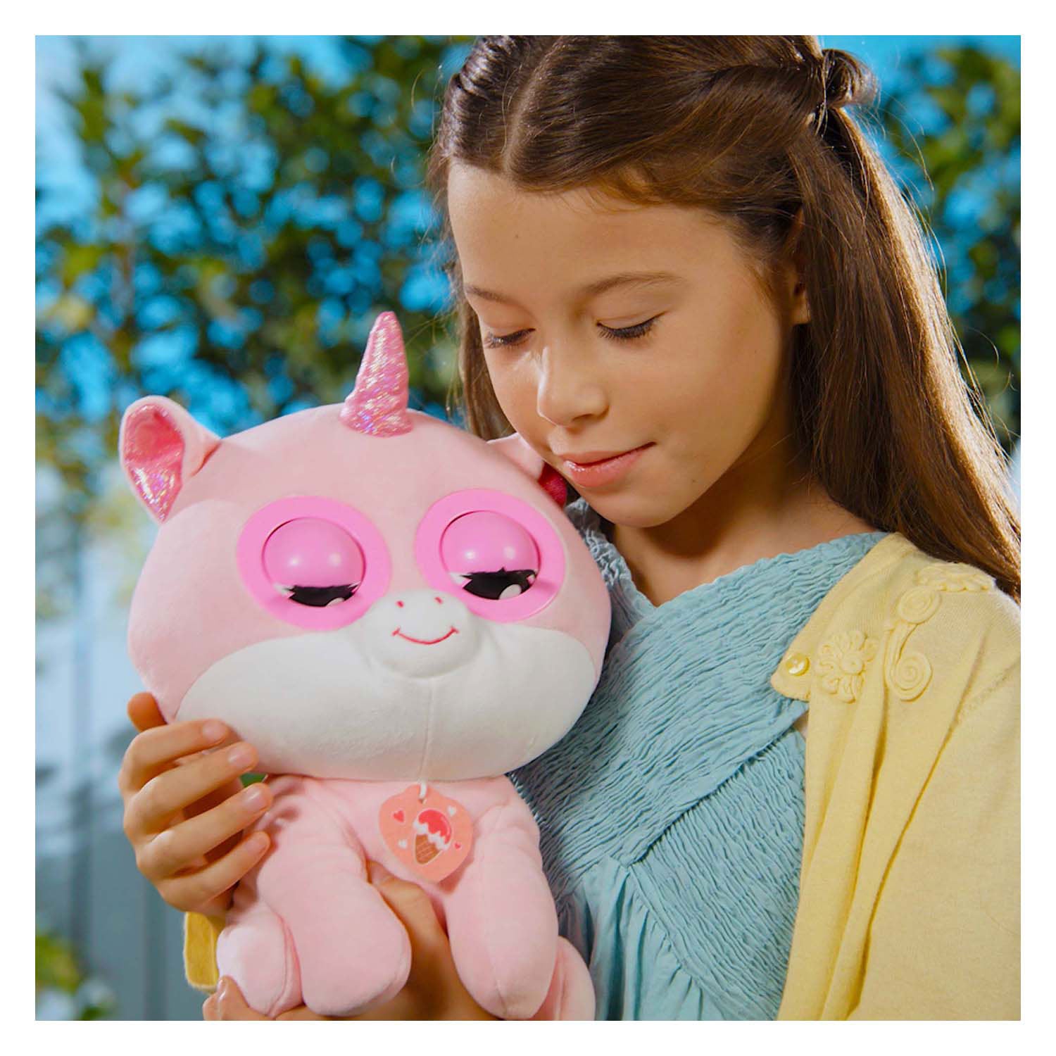 Silverlit winksies aardbei eenhoorn interactieve knuffel