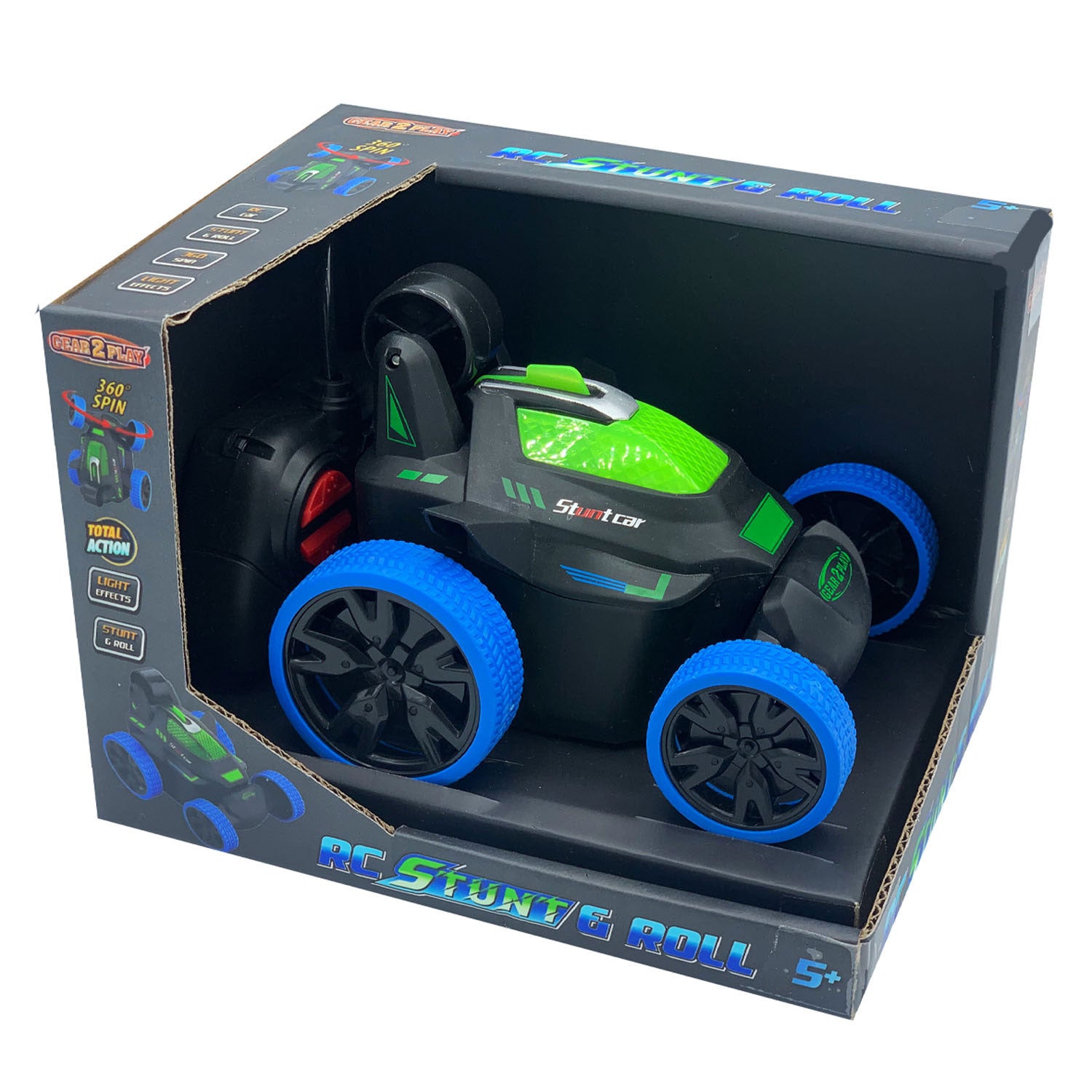 Gear2Play RC Stuntrol Bestuurbare Auto Blauw