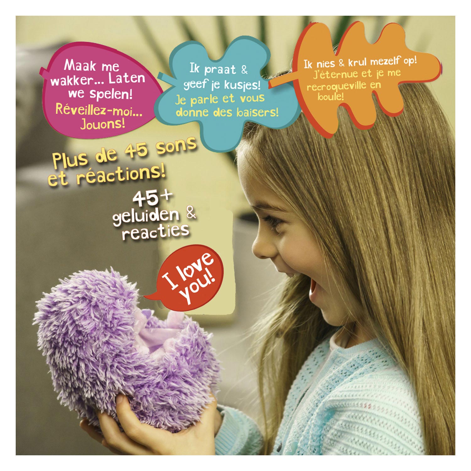 Curlimals Egel Interactieve Knuffel