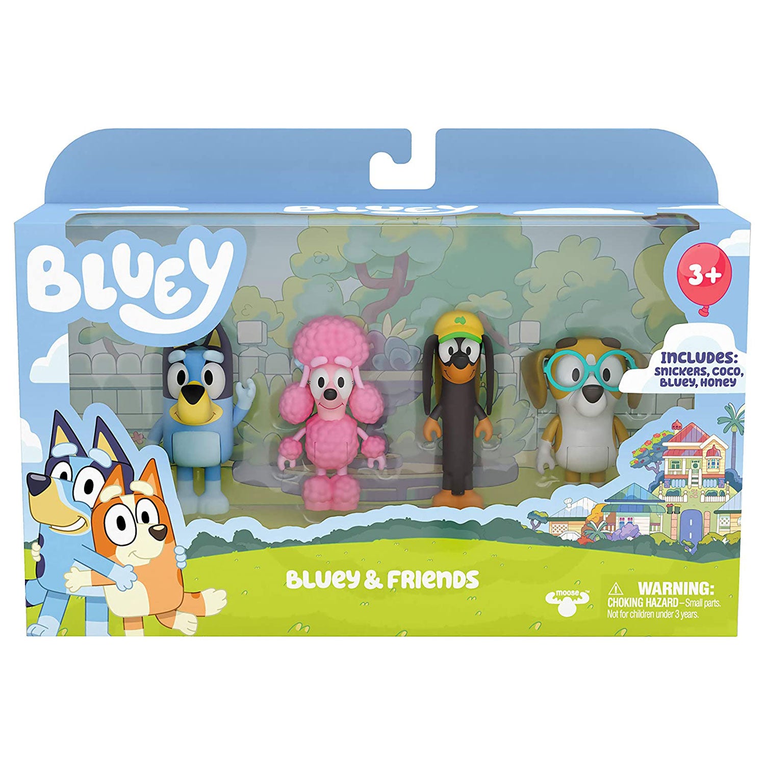 Bluey Vrienden Speelfiguren, 4st.