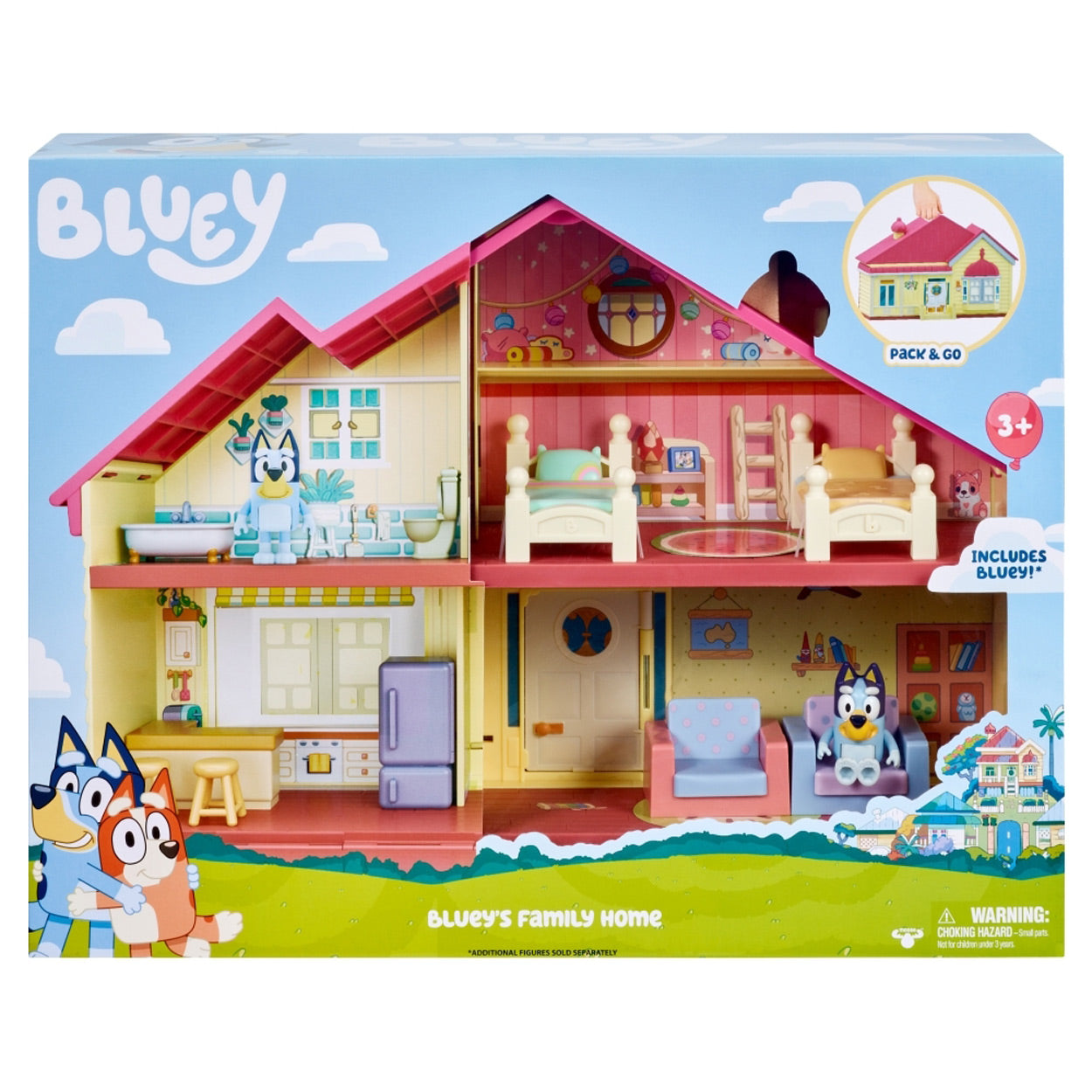 Moose toys bluey speelhuis met accessoires speelset