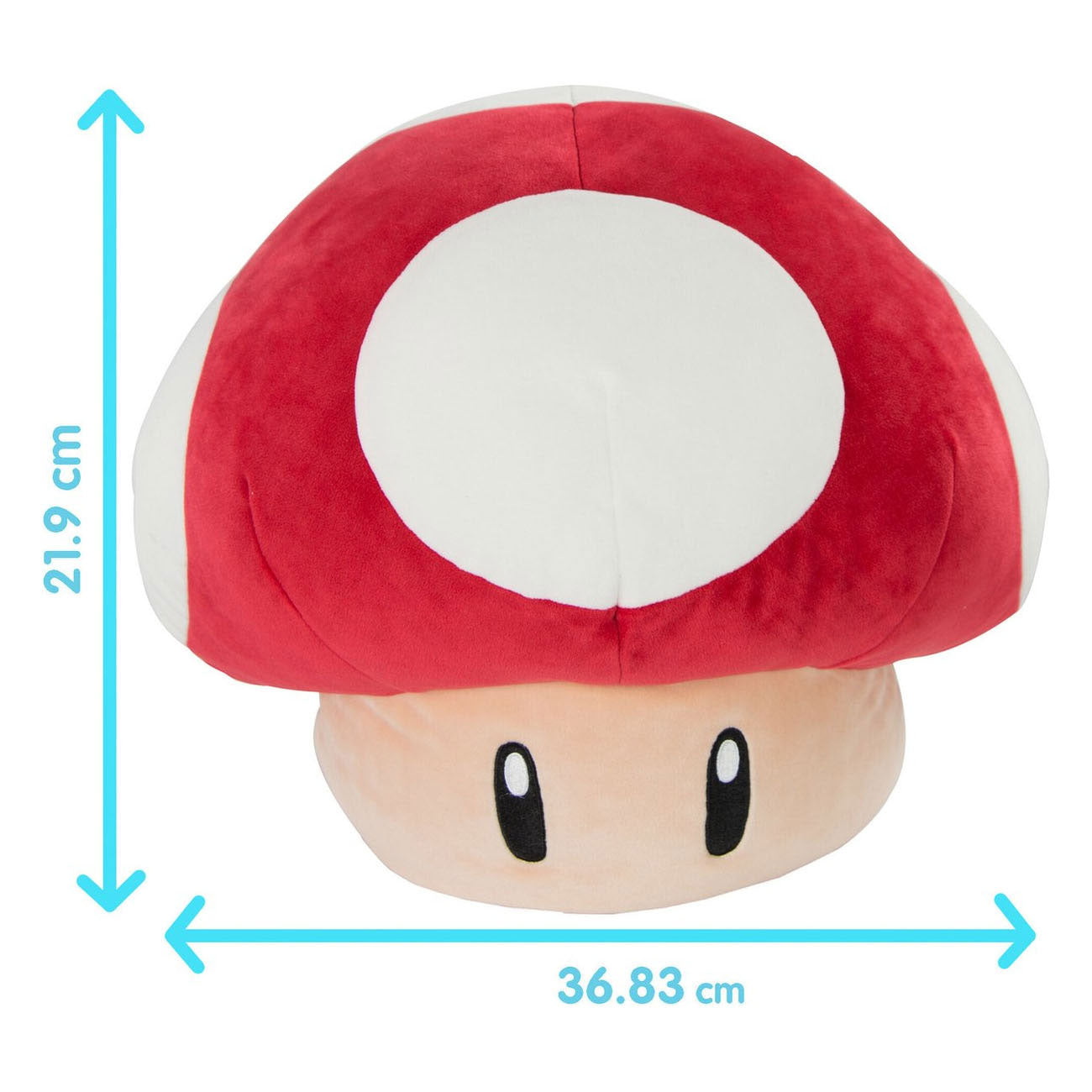 Tomy mocchi mocchi mega super mario paddestoel pluchen knuffel