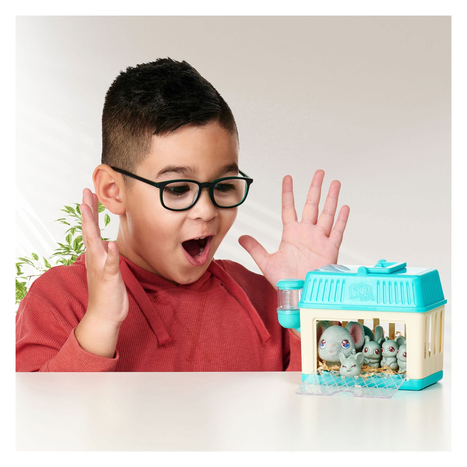 Elandspeelgoed kleine levende huisdieren mama verrassing mini speelmuisfiguur