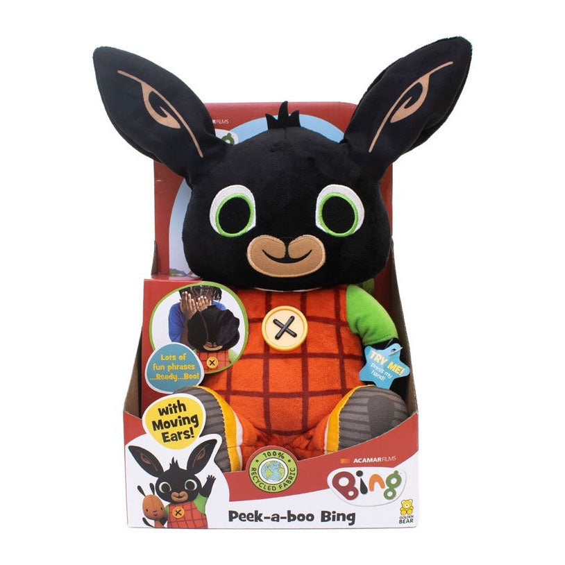 Spectron kiekeboe bing pratende knuffel