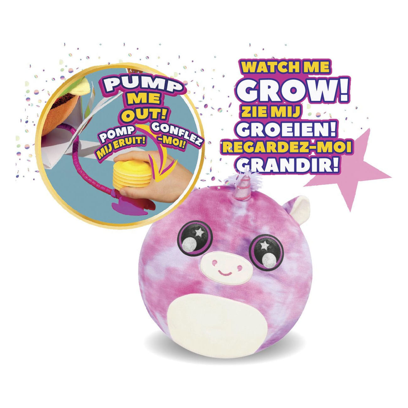 Little Biggies Eenhoorn Opblaasbare Knuffel