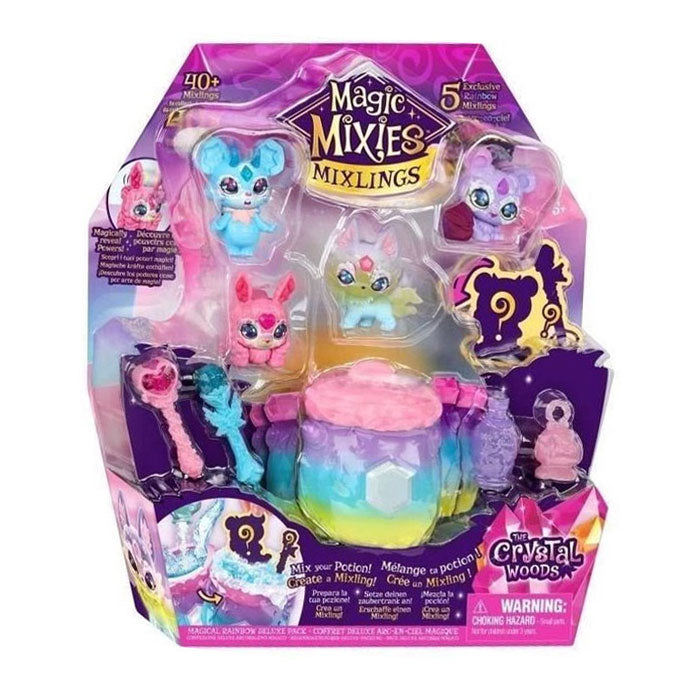 Moose Toys Mixies Mixlings Collector's Cauldrons Magic Rainbow, 5-Pack