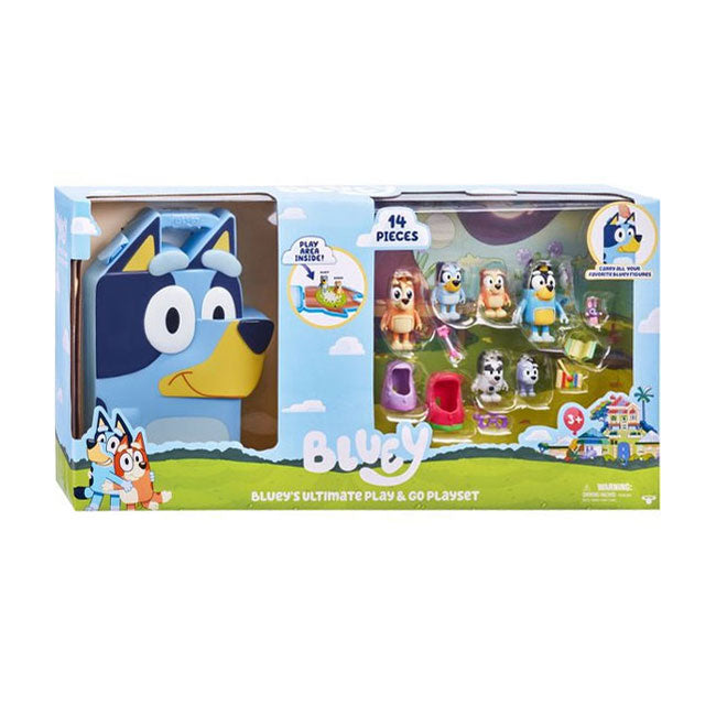 Moose Toys Bluey's Big 'n GO Playset, 14 pcs.