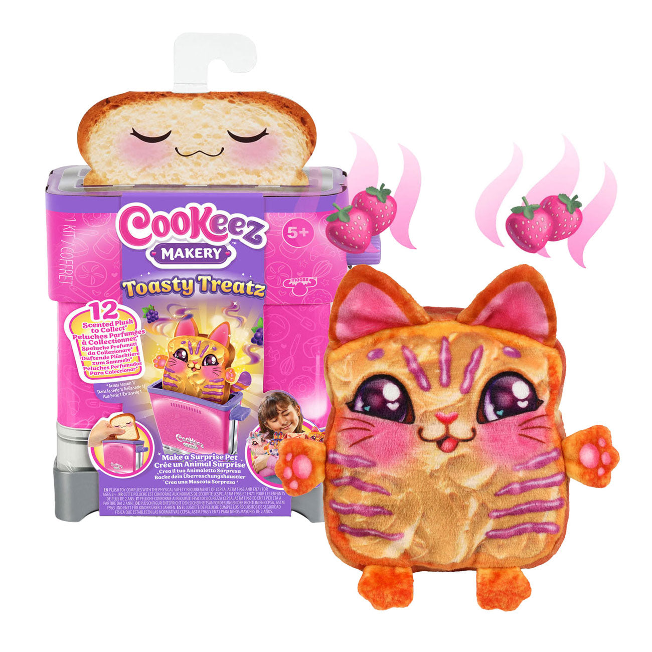 Elandspeelgoed cookeez maker toasty treatz - maak een verrassings pluchen dier