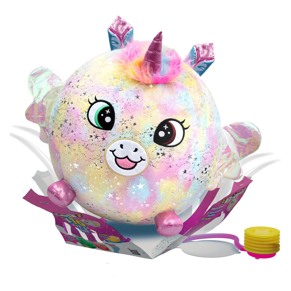 Moose Toys Biggies Unicorn Rainbow Inflatable Plush