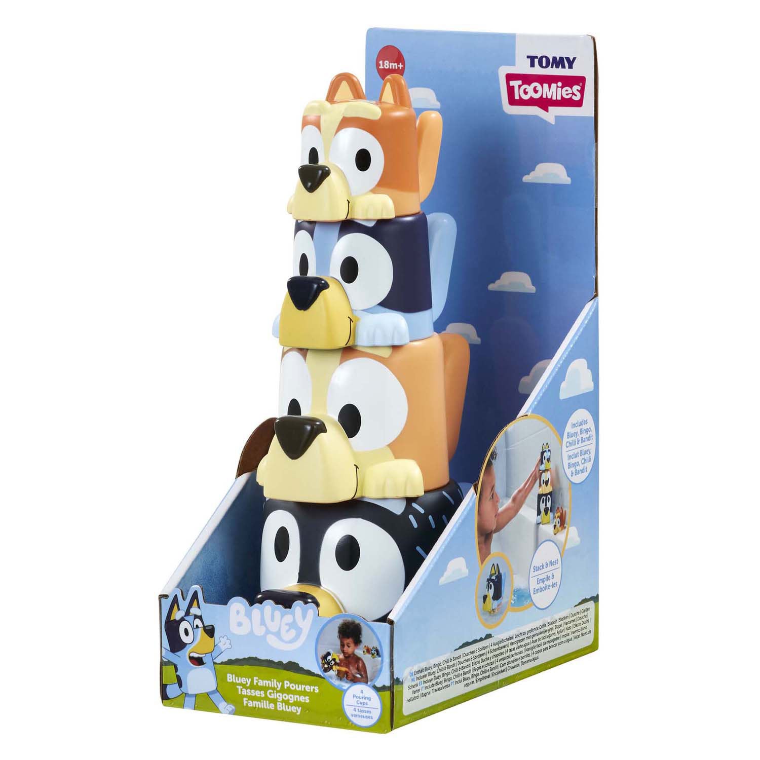 Spectron tomy bluey familie badbekers, 4dlg.