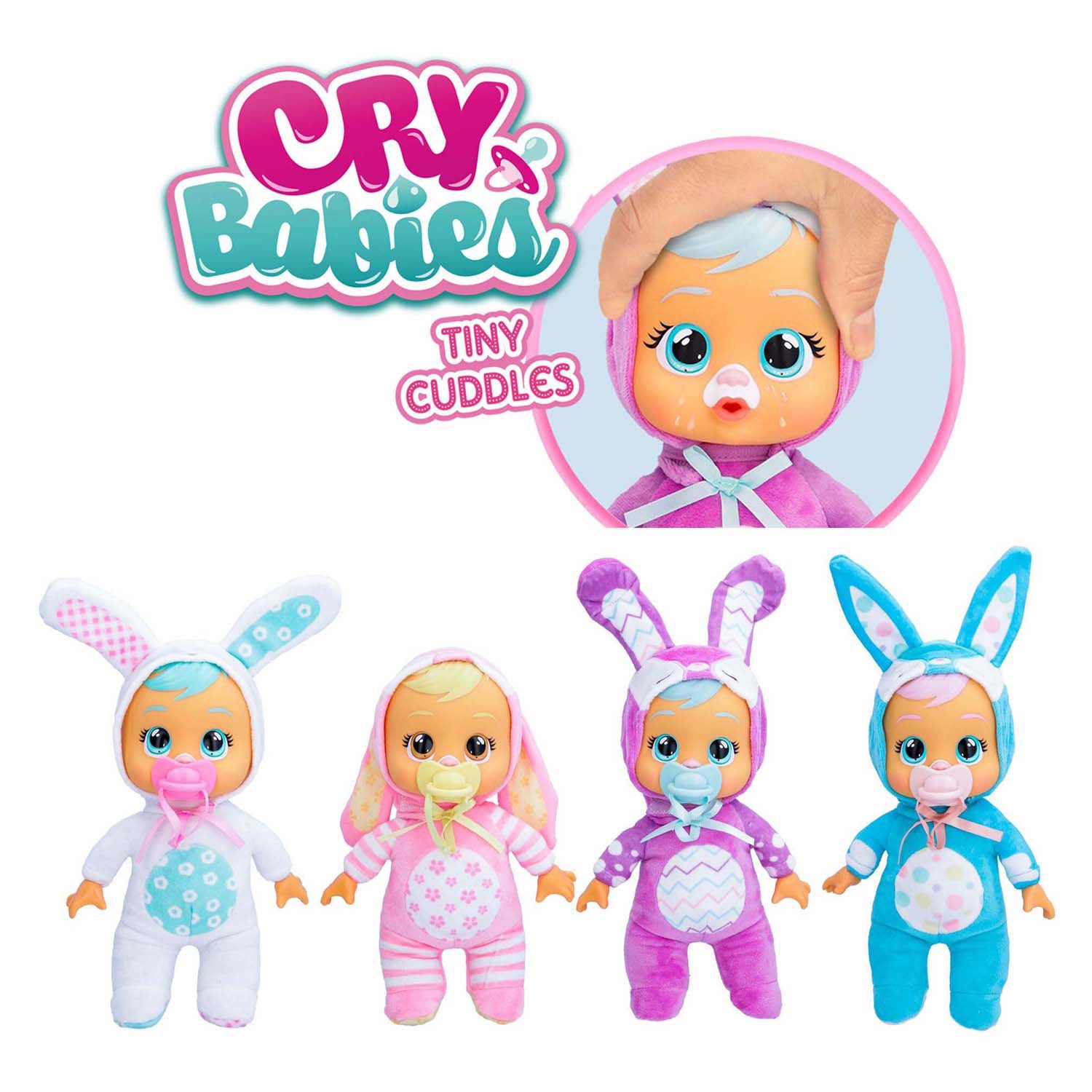 Spectron huilbaby's kleine knuffelkonijntjes babypop