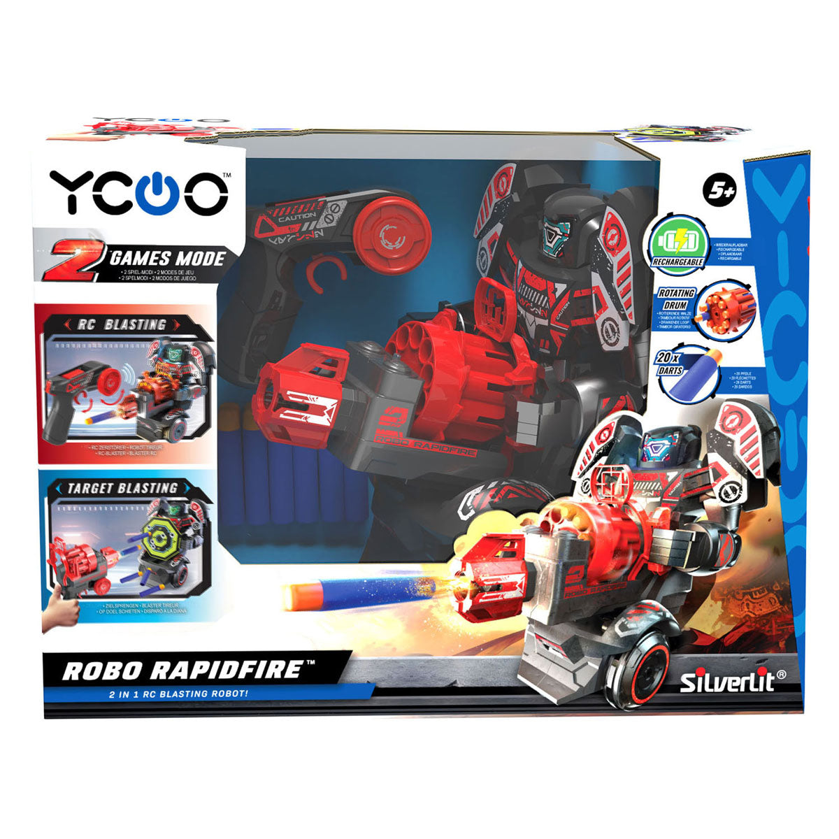 Silverlit robo rapidfire schietde robot