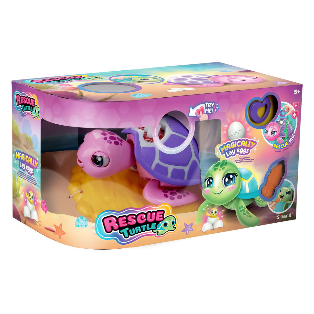 Silverlit reddingsschildpad roze speelfiguur