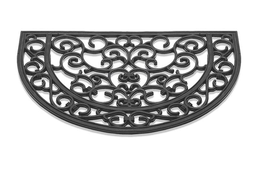 Hq deurmat antiek halfrond rubber 40x60cm