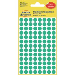 Markeringspunten avery 3012 groen 8mm