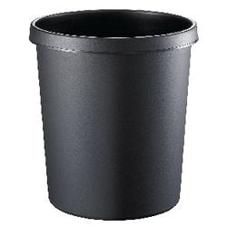 Papierprullenbak helit 18 liter zwart