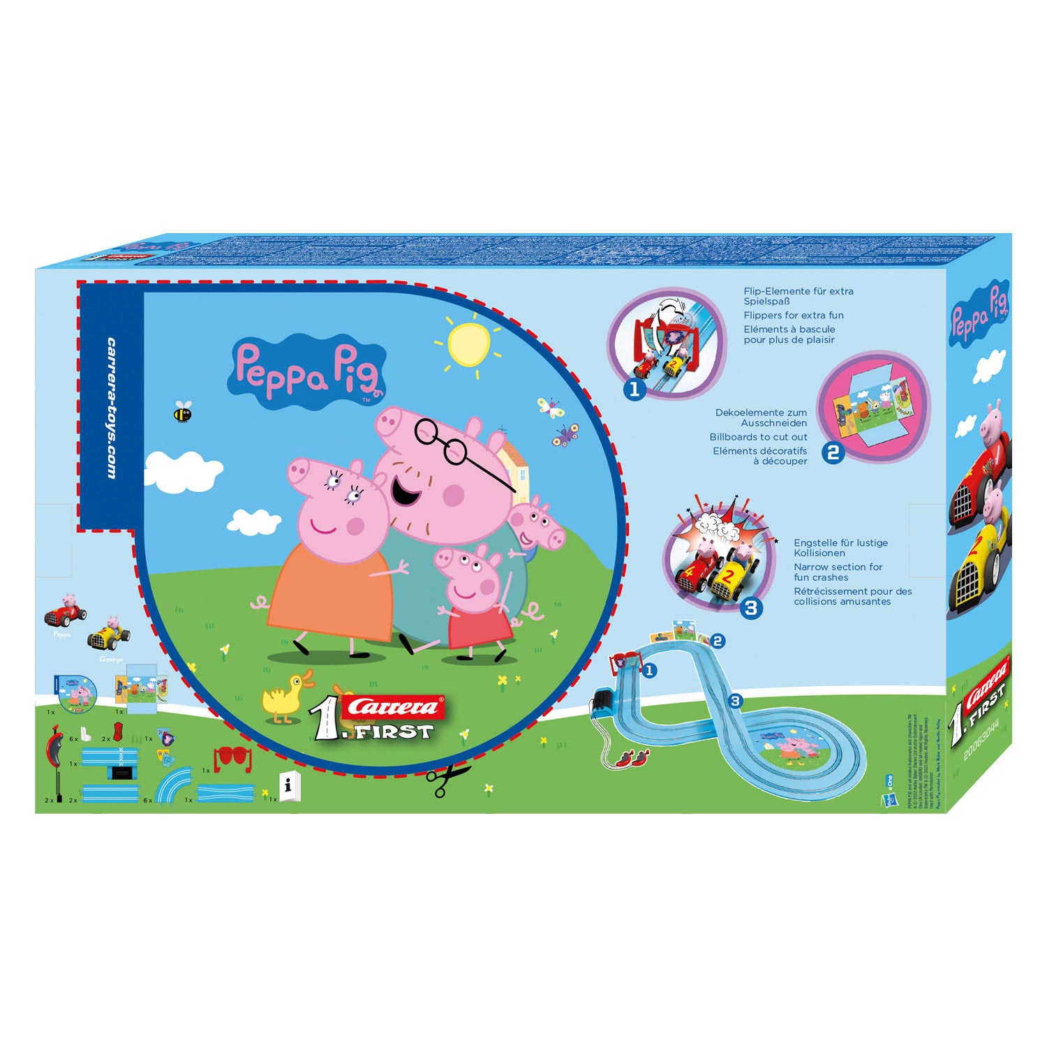 Carrera Eerste Racebaan - Peppa Pig Zeepkist Race