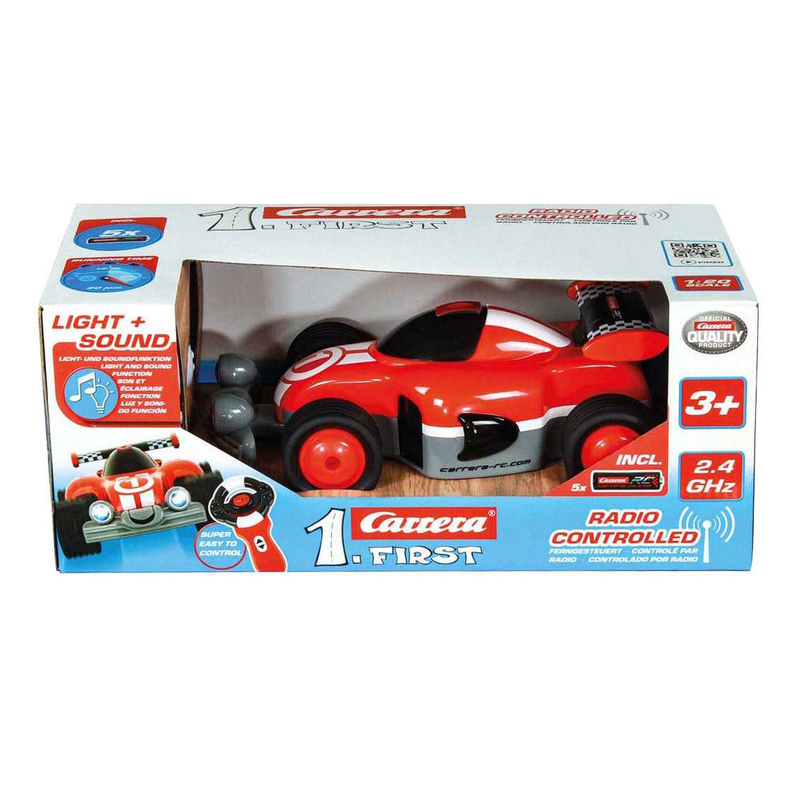 Rc carrera 2,4ghz eerste racer bestuurbare auto
