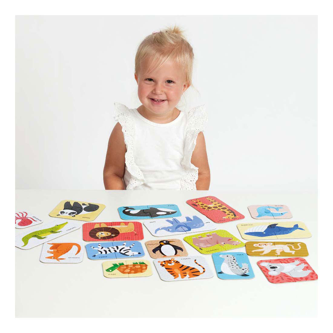 Banana panda puzzel wild animals educatief speelgoed 18m+.