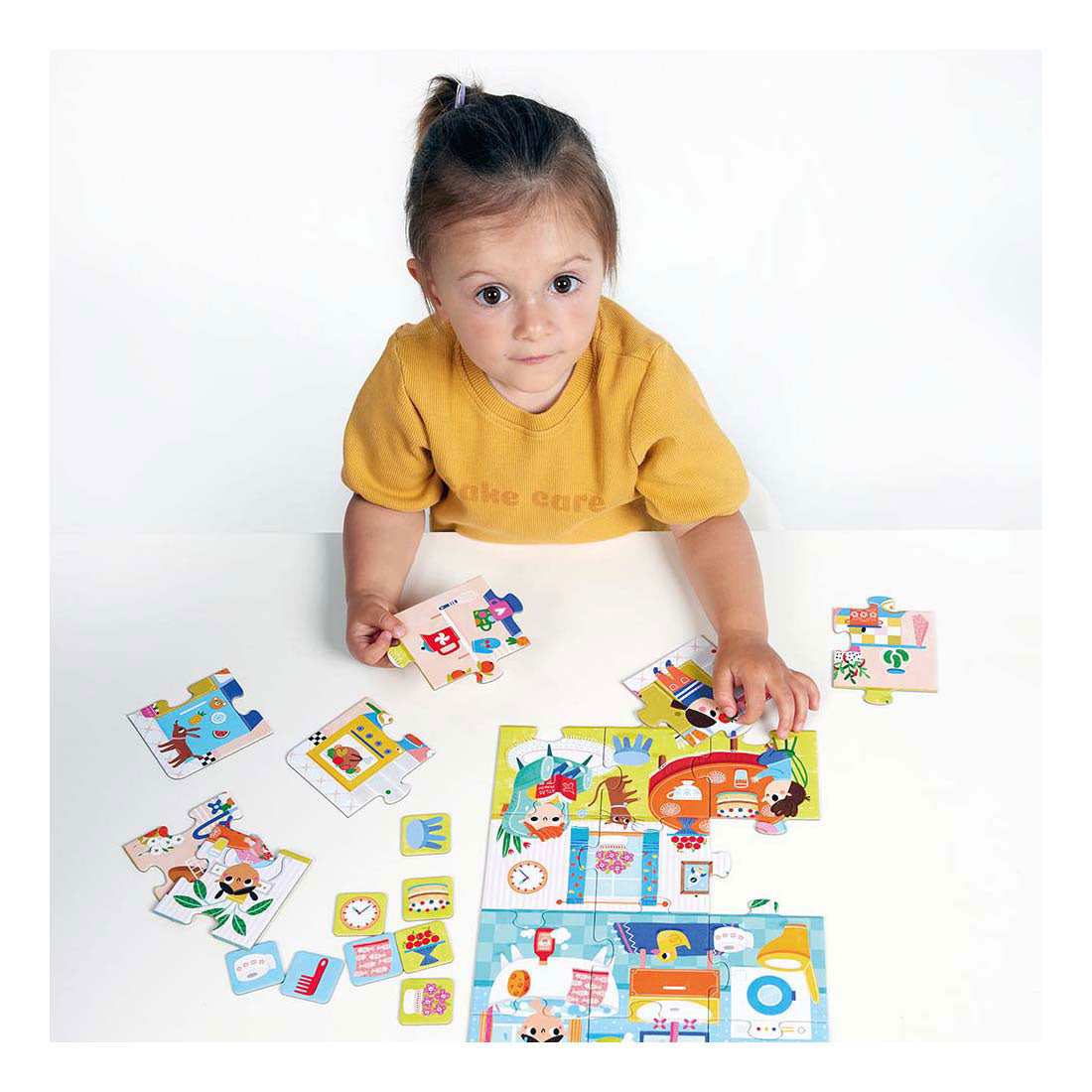 Banana panda puzzel thuis educatief speelgoed 24 stukjes karton.
