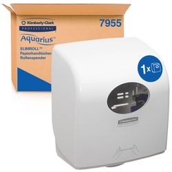 Rolhanddoekdispenser aquarius slimroll wit