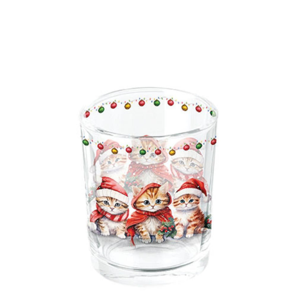 Ambiente theelichthouder funny kittens