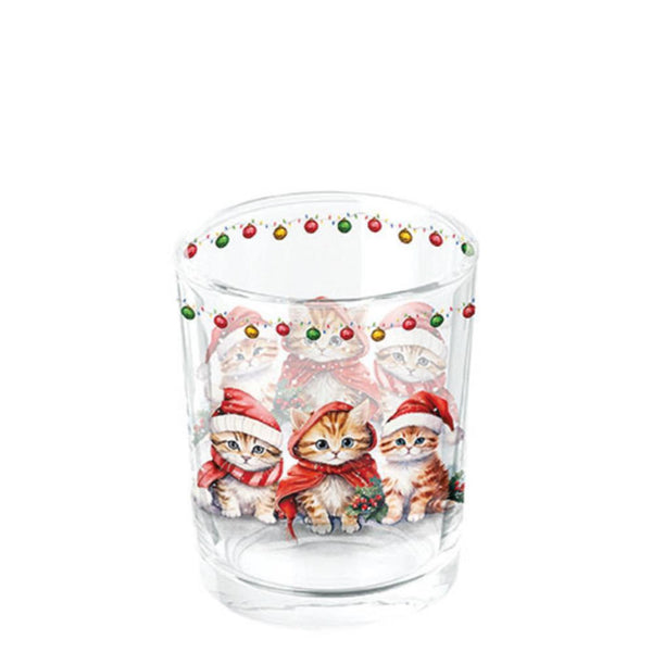 Ambiente theelichthouder funny kittens
