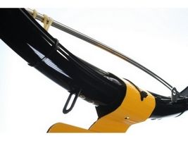 Jeu de garde-boue 28 45 mm en plastique complet avec jeu de barres - noir