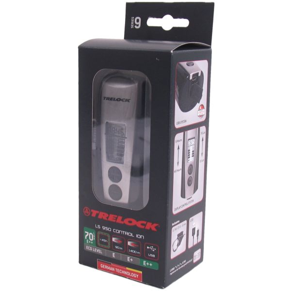 Trelock headlight ls950 control ion - 70 lux - incl. holder