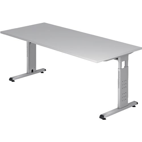 Bach bureau hammerer vos 19 5 180x80cm gemelamineerd spaanplaat grijs