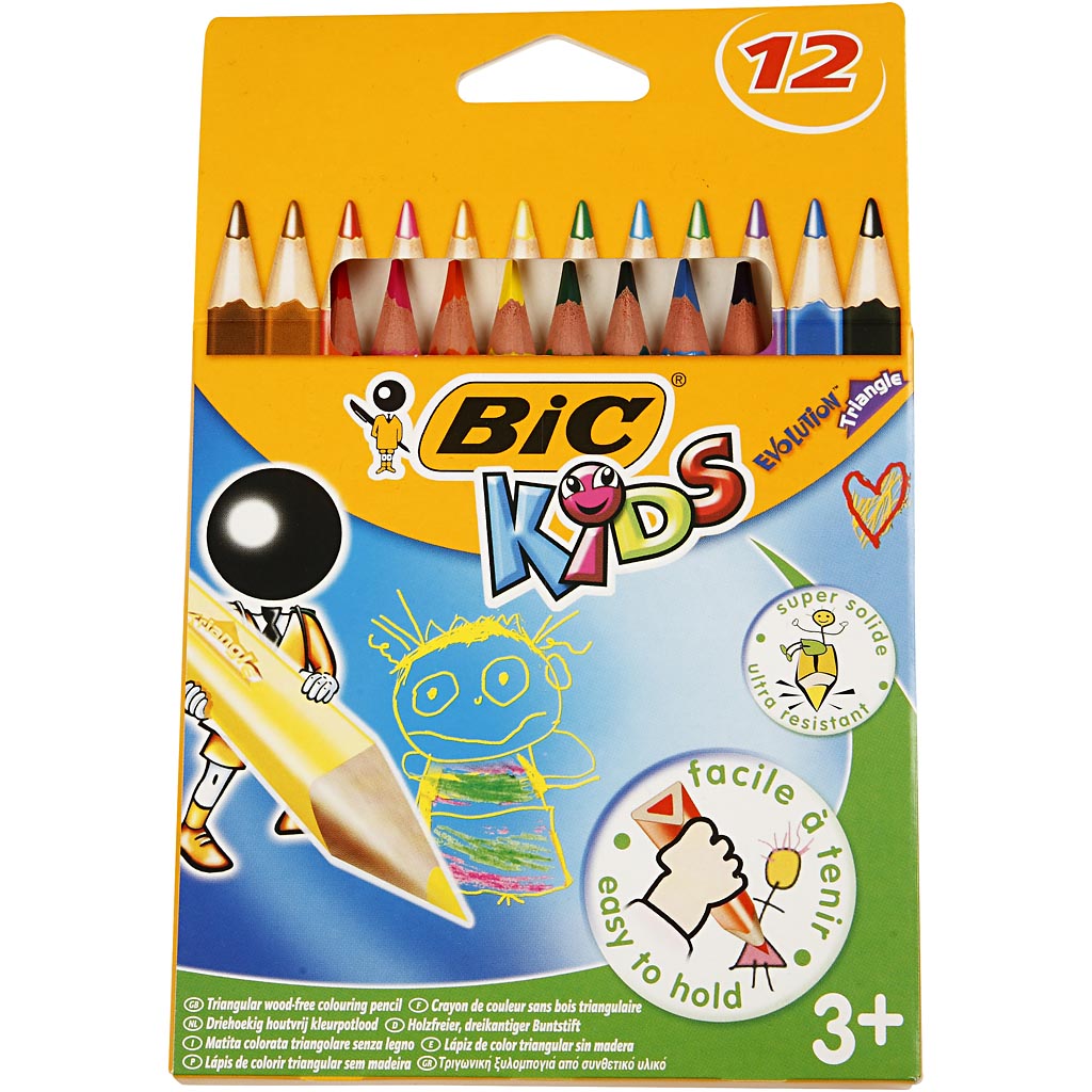 Bic kids ecolutions evolutiedriehoek, 12st.