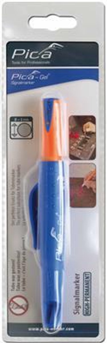 Pica 8081 gel signalmarker blauw, blister - pi8081sb