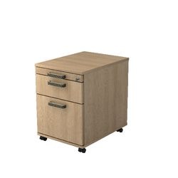 Bach mobiel ladenblok hammerer ac20 sg hout staal 428x580x590mm 3 laden eiken