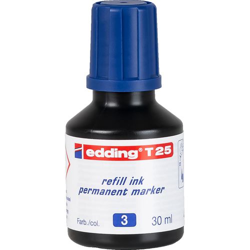 Navulinkt edding t25 blauw 30ml