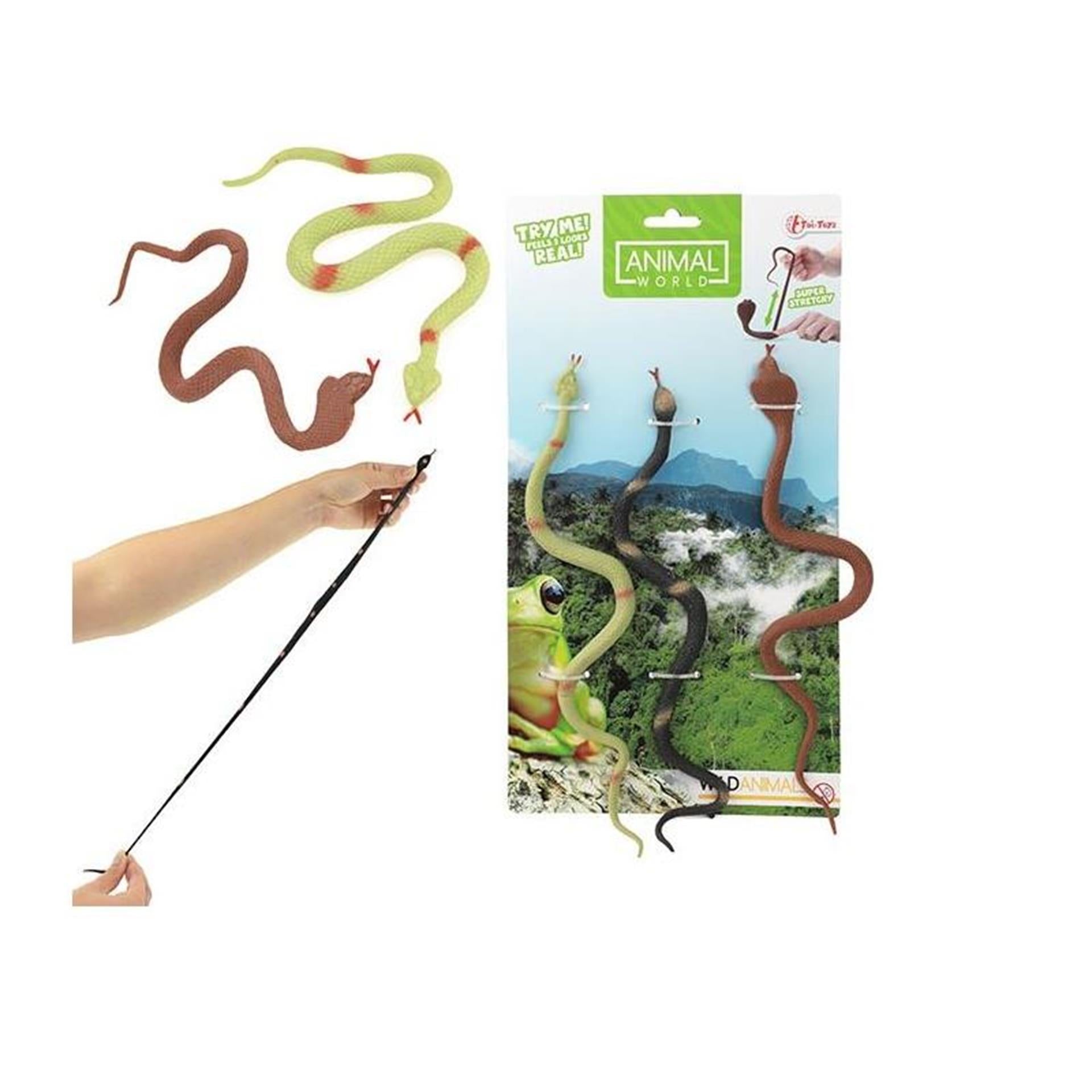 Toi-toys toi toys 3 stretchy slangen op kaart