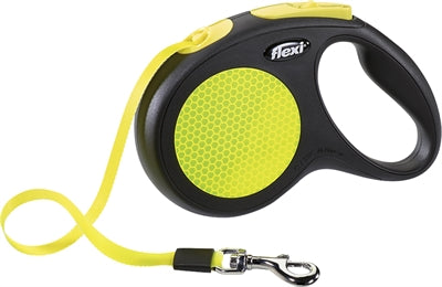 Flexi Rollijn nieuw neon tape zwart geel
