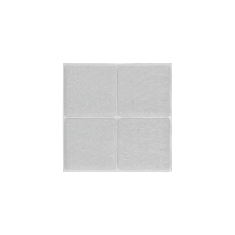 Mack 1069038 - super-vilt zelfklevend wit 34 x 34 mm 8 st pcs | 12 stuks