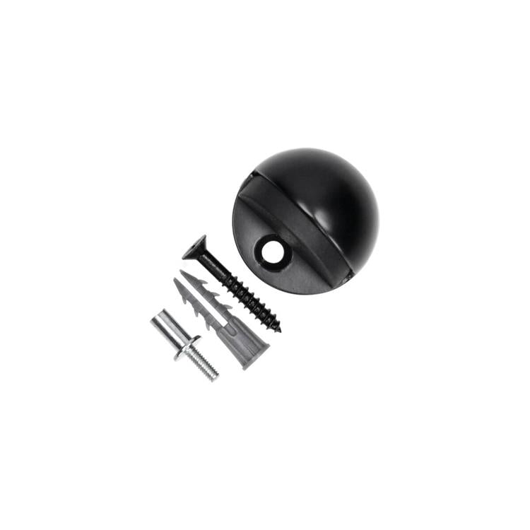 Mack 1069024 - deurstop halvemaan zwart ø 44 mm 1 st pc | 6 stuks