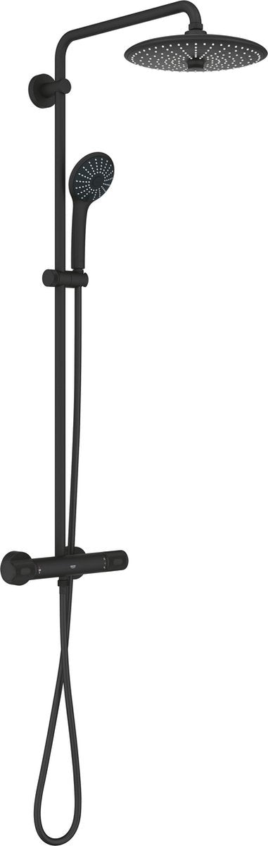 Grohe quickfix vitalio joy 260 douchesysteem - wandmontage - waterbesparend - phantom black