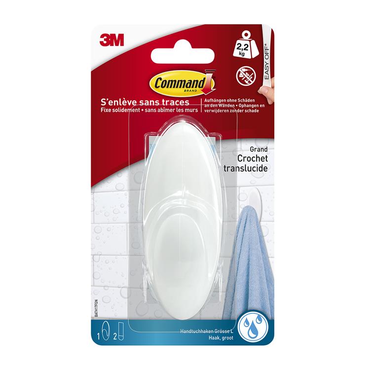 3m 1060949 - cmnd handdoekhaak met waterbest. strips gr 1hk + 2s pk | 12 stuks