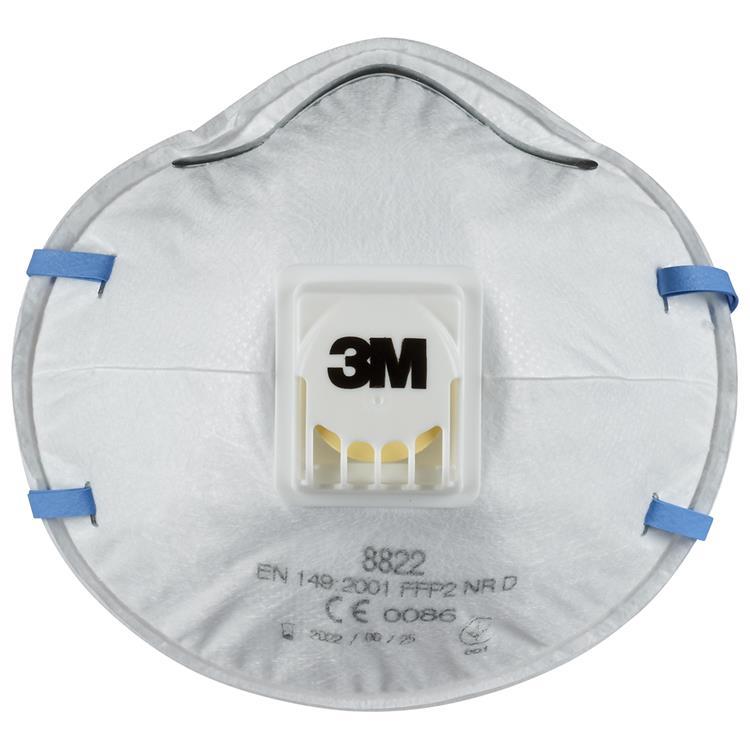 3m cool flow stofmasker, ffp2, met ventiel, pak van 5 stuks