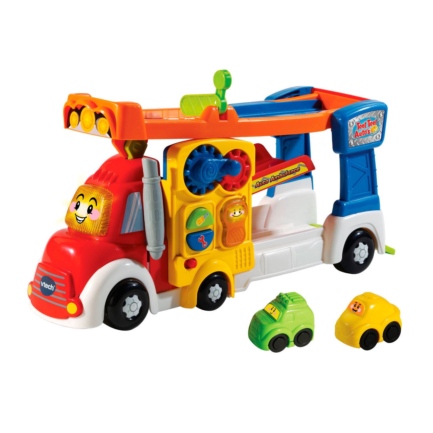 De autoambulance van Vtech Toet Toet Auto